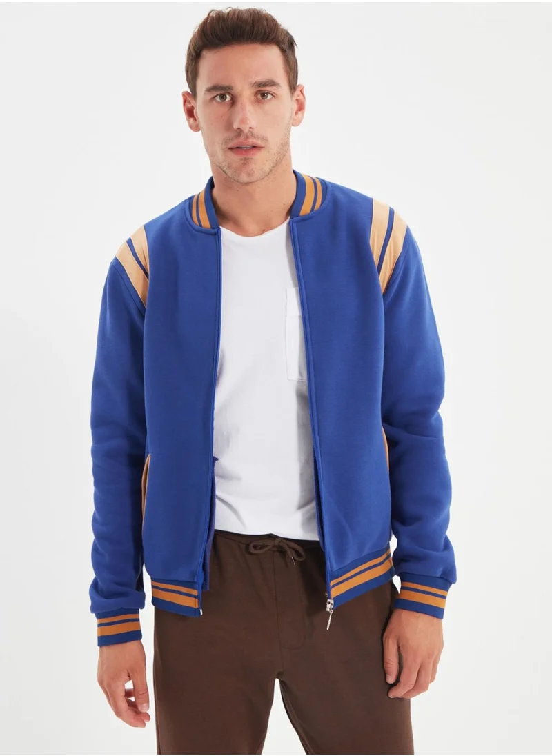 trendyol Tipped Hem Bomber Jacket