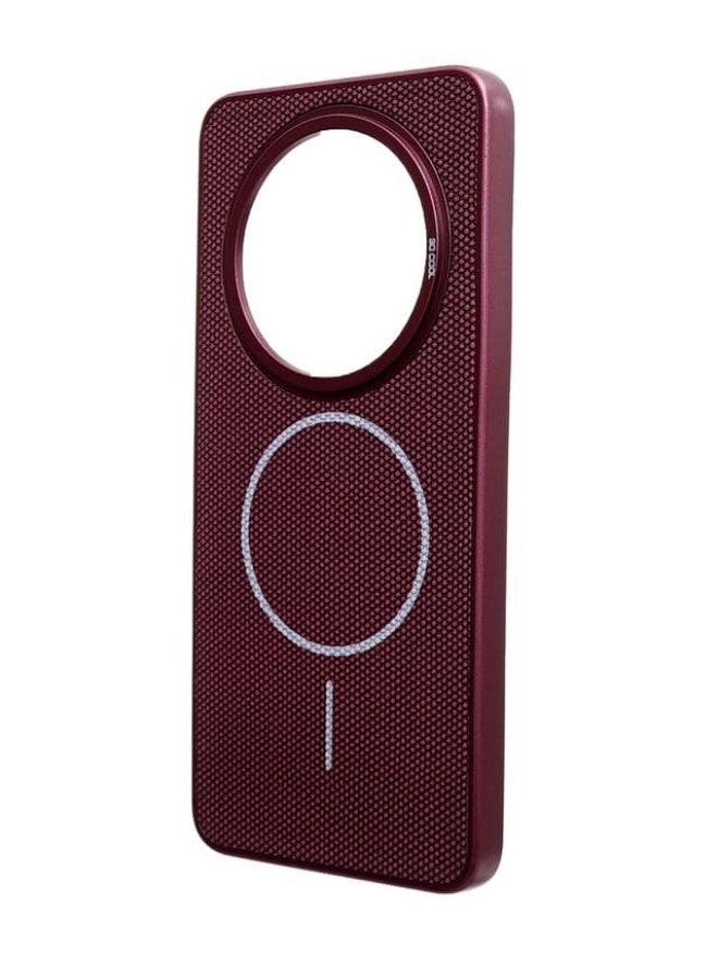 Plastic Back Cover For Oppo Reno 12F , Burgundy - Image 2