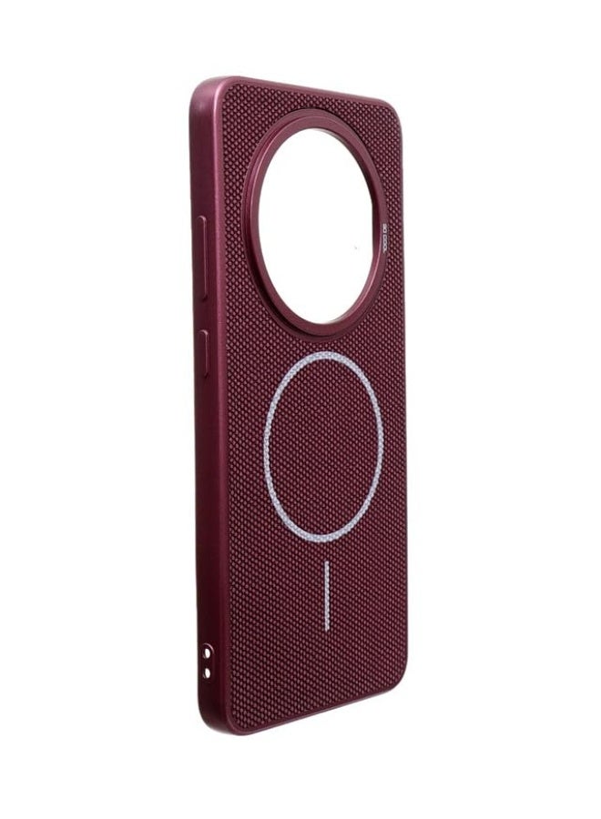 Plastic Back Cover For Oppo Reno 12F , Burgundy - Image 3