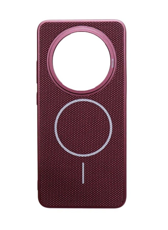 Plastic Back Cover For Oppo Reno 12F , Burgundy - Image 1