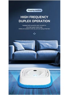 HD Wet and dry multifunctional robot automatic charging, cleaning, and humidification mop white  - Image 2