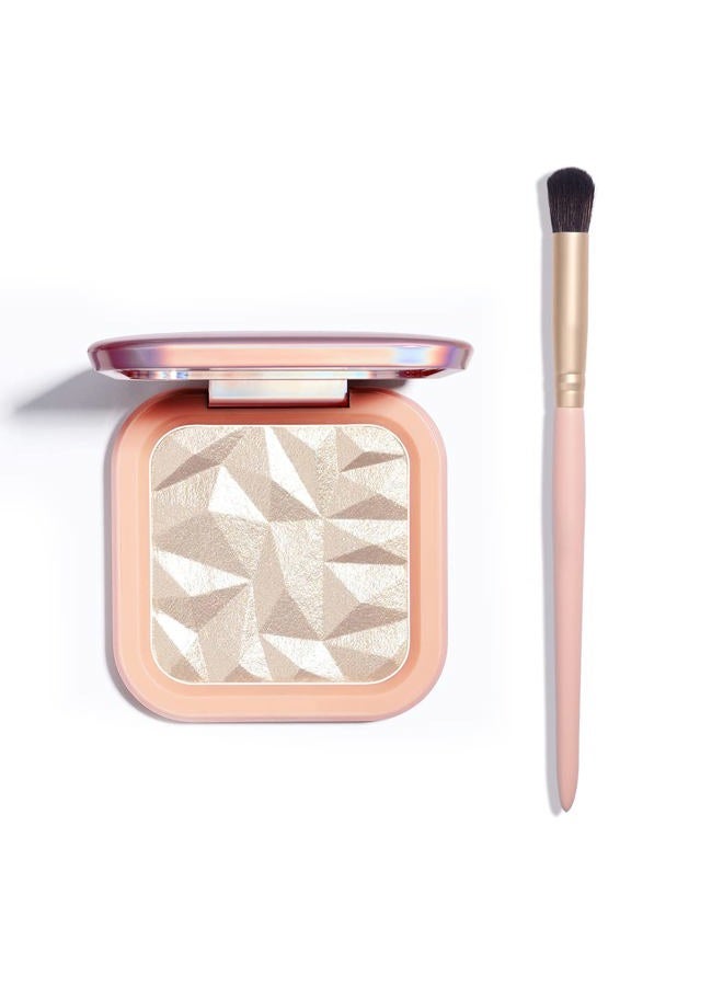ELLESY ELESSY Highlighter Makeup Palette Face Highlighter Palette Glitter Illuminator Highlighter Palette Shimmer Highlighter Powder Kit Highlight Makeup Palette -SUN GLOW - Image 2