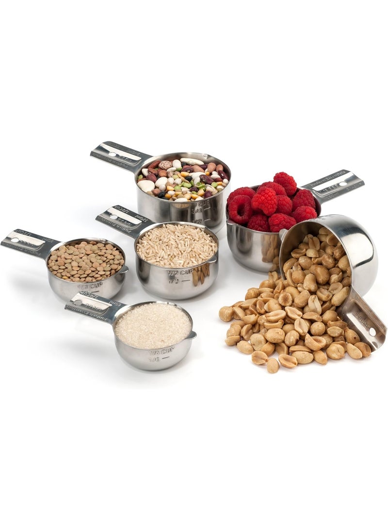 Hudson Essentials Stainless Steel Measuring Cups Set (6 Piece Set) - Image 2