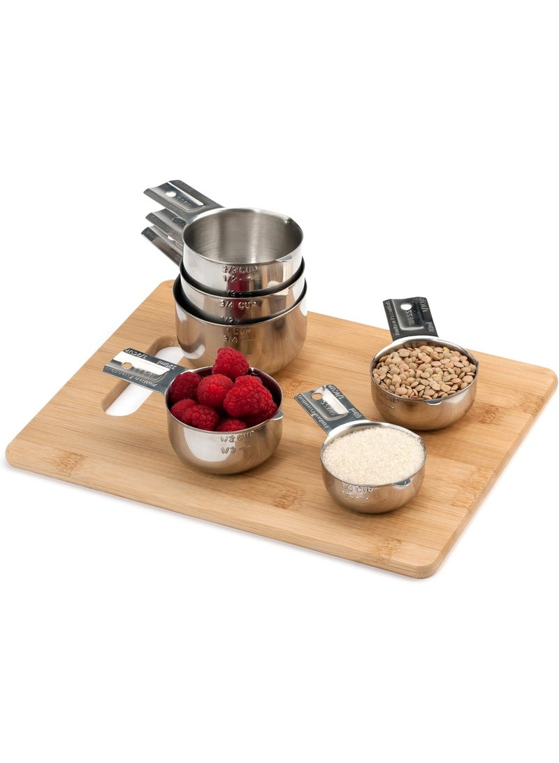 Hudson Essentials Stainless Steel Measuring Cups Set (6 Piece Set) - Image 3