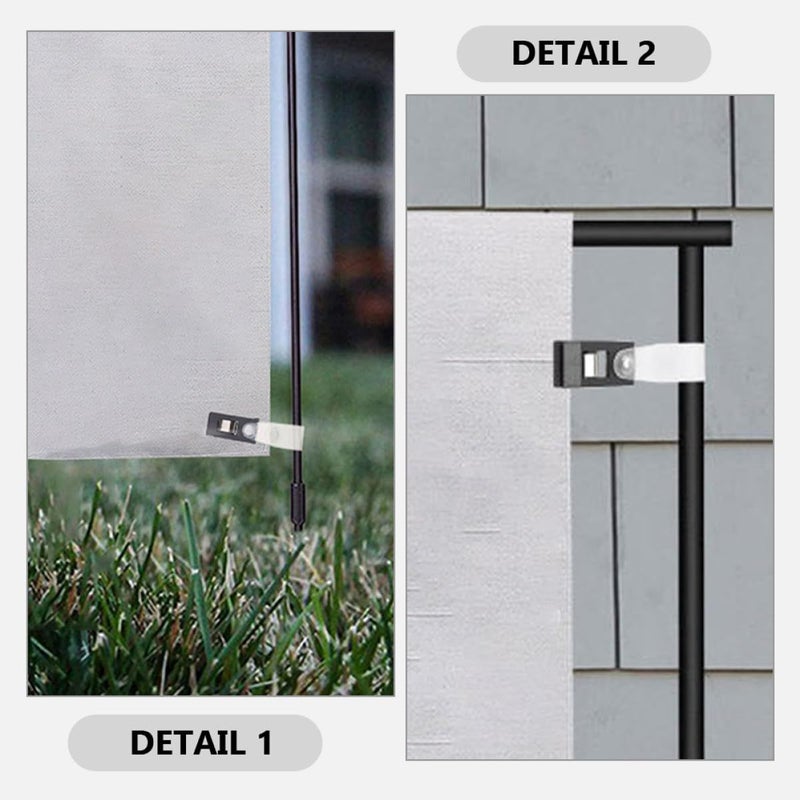 20 Garden Flag Windproof Clips Plastic Lawn Banner Clamps For Outdoor Flagpole Hardware Accessories - Image 4