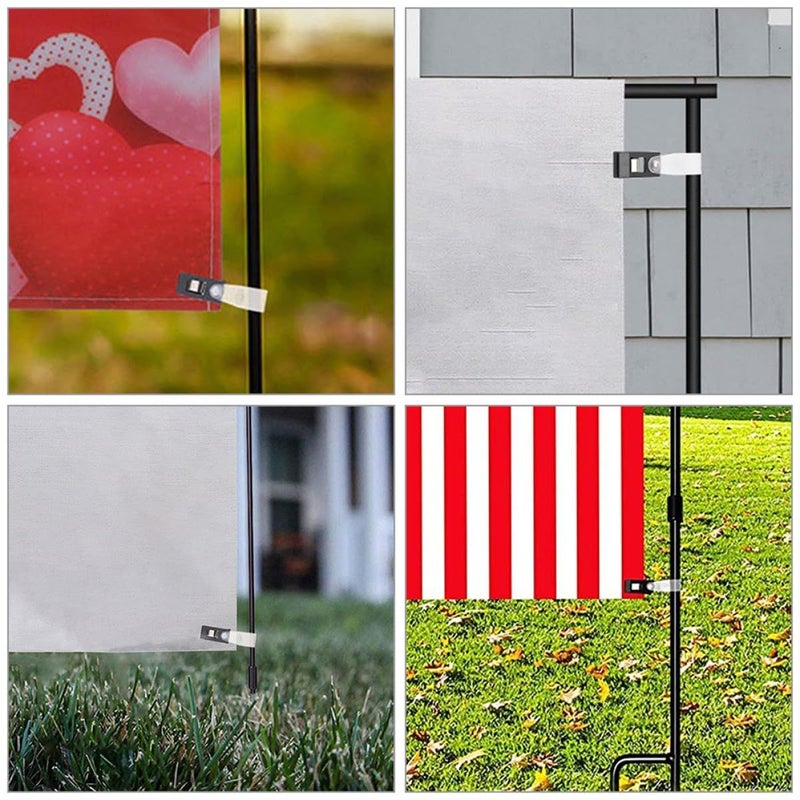 20 Garden Flag Windproof Clips Plastic Lawn Banner Clamps For Outdoor Flagpole Hardware Accessories - Image 5