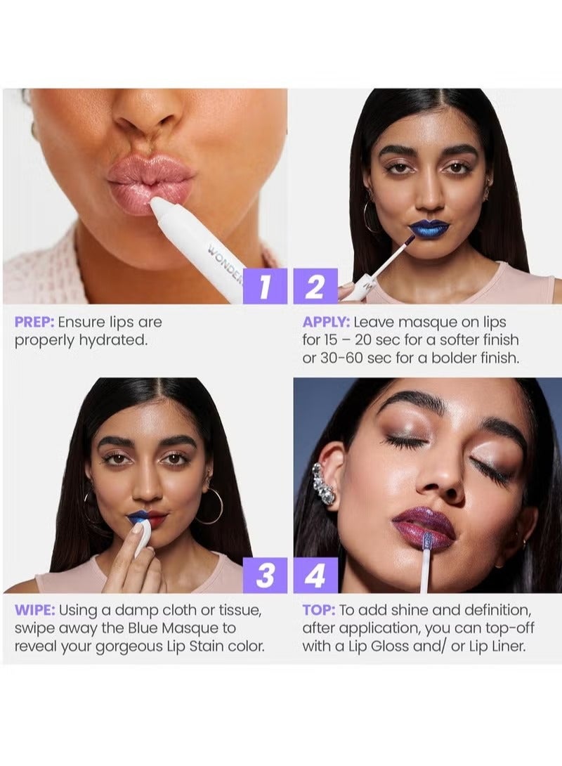 Wonderskin Wonder Blading Lip Stain Peel Off Masque - Long Lasting, Waterproof and Transfer Proof Nude Lip Tint, Matte Finish Peel Off Lip Stain (Whimsical Masque) - Image 2