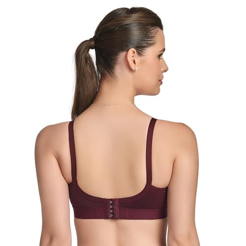 TRYLO Women's Non-Wired Bra (ALPA_Marun_44D) - Image 3