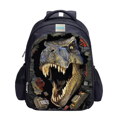 MATMO Dinosaur Backpack Student Backpacks for Boys School Backpack Kids Bookbag (Dinosaur 1) - Image 1