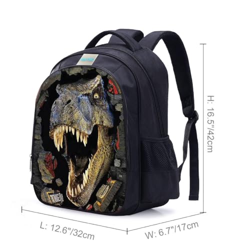 MATMO Dinosaur Backpack Student Backpacks for Boys School Backpack Kids Bookbag (Dinosaur 1) - Image 2