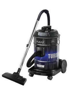 FLEXY Vacuum Cleaner - 360° Rotary Wheels, Multi-Filtration System, Dust Full Indicator, Wind-Blow Function, Iron Tank, 21L, 1800 W Max, Low Noise, 2-Year Warranty.