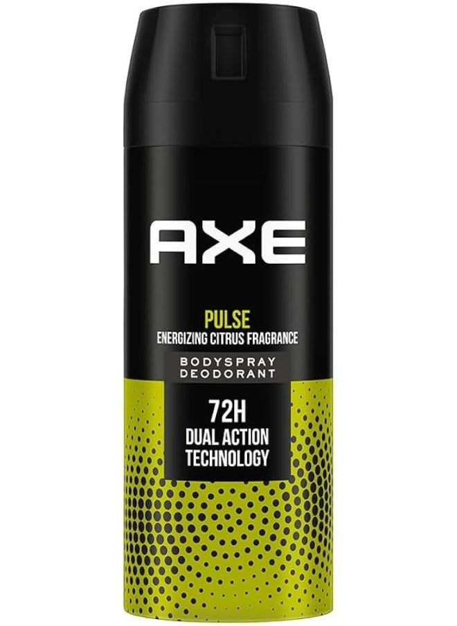 Axe Pulse Energizing Cirtuz Fragrance Long Lasting Deodorant Body Spray For Men 150 ml 
