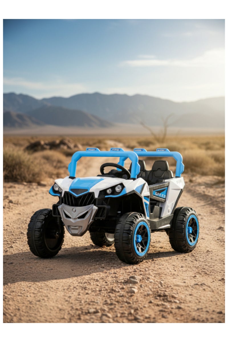 CAR Electric 4WD Ride-On Car for Boys - Blue - Image 4