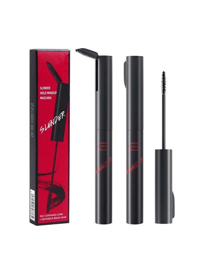 LESITI 2 in 1 Waterproof Mascara, Tiny Brush for Fine Short Eyelash, Natural Lengthening And Thickening Effect, Extra Long Lash Eyelashes,Voluminous Eyelashes, Smudge-proof （1 Pcs） - Image 1