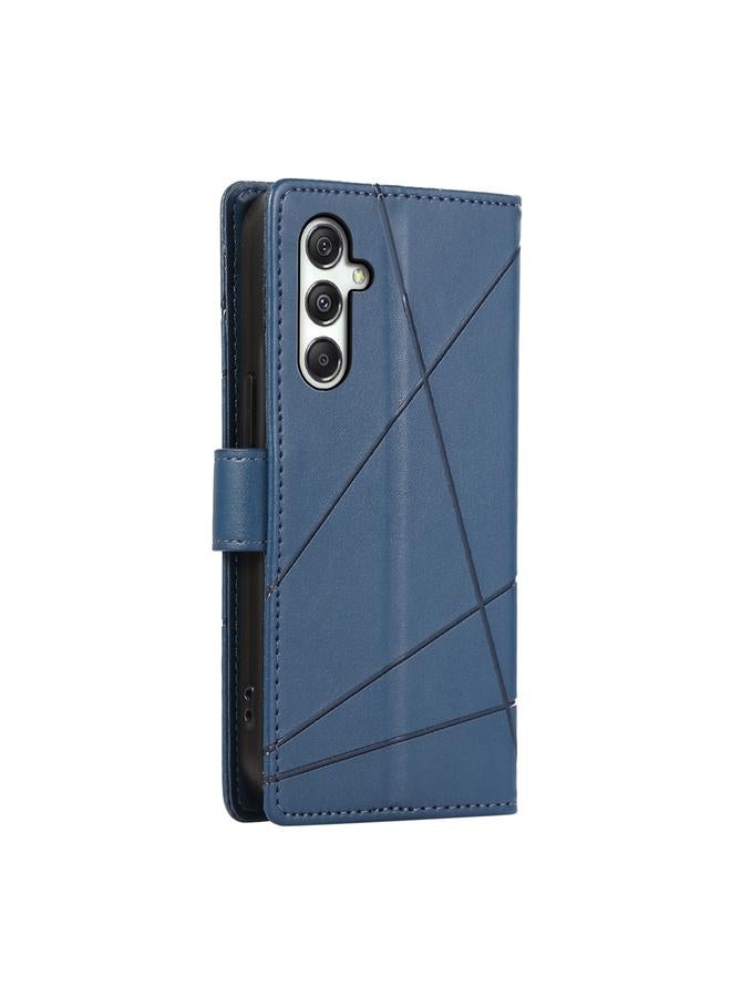 اس-توب جراب لهاتف Samsung Galaxy M35 مصنوع من جلد البولي يوريثان الأصلي ومزخرف بخطوط منقوش - Image 3