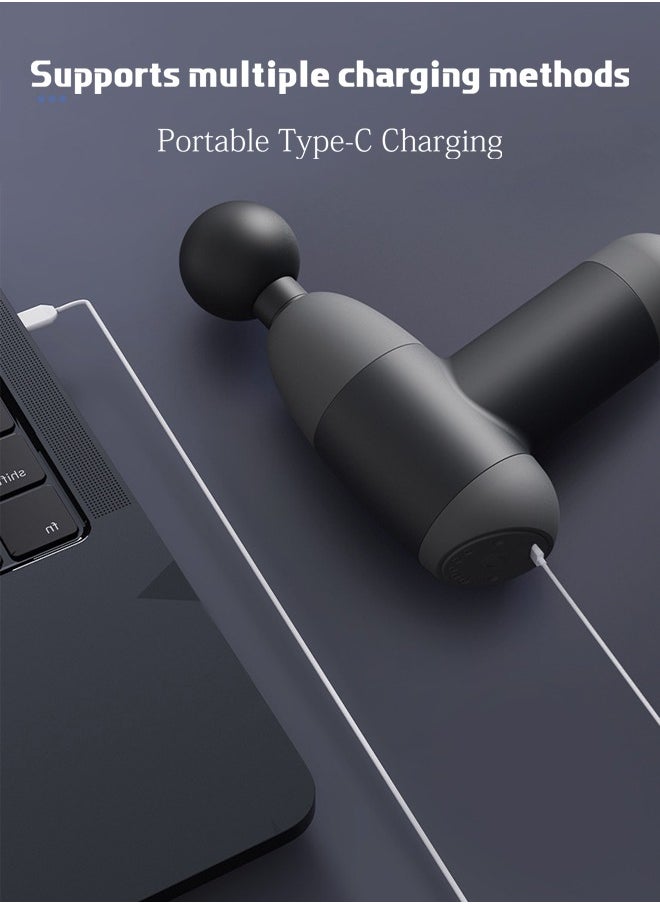 Mini Massage Gun Percussion Deep Tissues Muscle Massager Gun,  Super Quiet Portable Electric Handheld Body Massager For Back Neck Pain Relief
