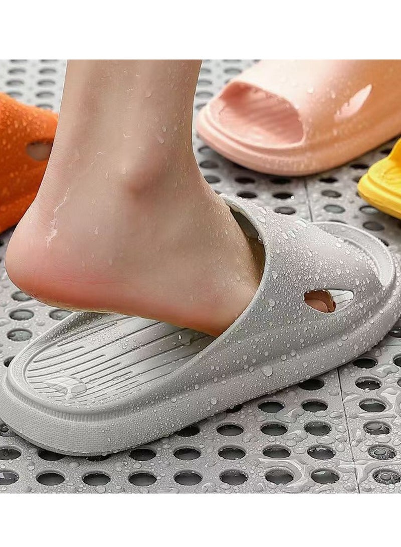 HomarKet Bathroom Shower Slippers,Anti-slip Lightweight House Shower Slippers Super Soft Home Slippers for Indoor & Outdoor - Image 2