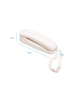 Generic Mini Desktop Corded Landline Phone Fixed Telephone Wall Mountable Supports Mute/ Pause/Redial Functions for Home Hotel Office Bank Call Center  - Image 5