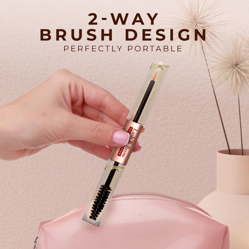 Gya Labs Lash and Brow Oil - 100% Pure Natual Organic Castor Oil Eyelash & Eyebrow Serum for Fuller-looking Lashes & Brows (0.34 Fl Oz) - Image 4