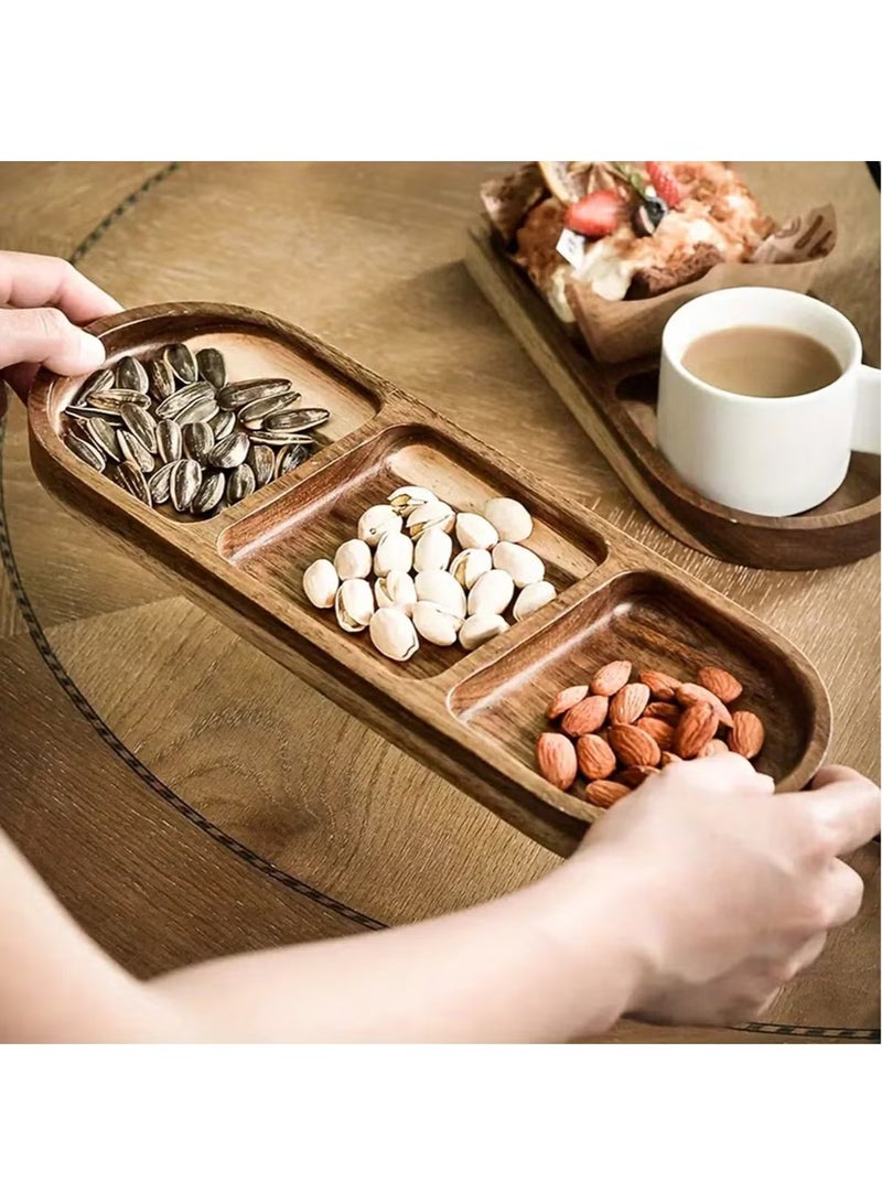 Arabest Versatile Acacia Wood Serving Tray - Perfect for Bread, Snacks, Fruit & Cheese | Ideal for Home Kitchen, Restaurant, Bakery Parties & Coffee Table Decor - Image 3