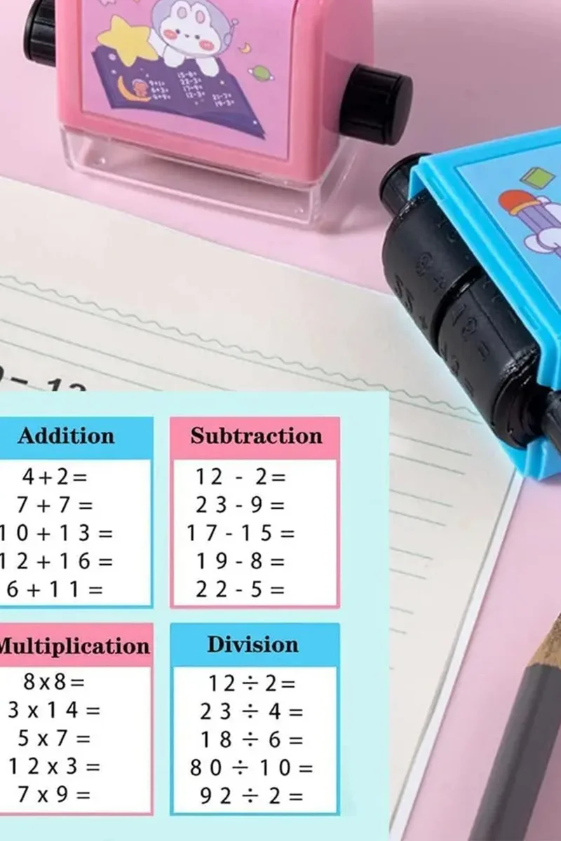 Mobee Fun Tutorial Mathematics Addition Stamp for Kids Addition Teaching Stamp Educational M