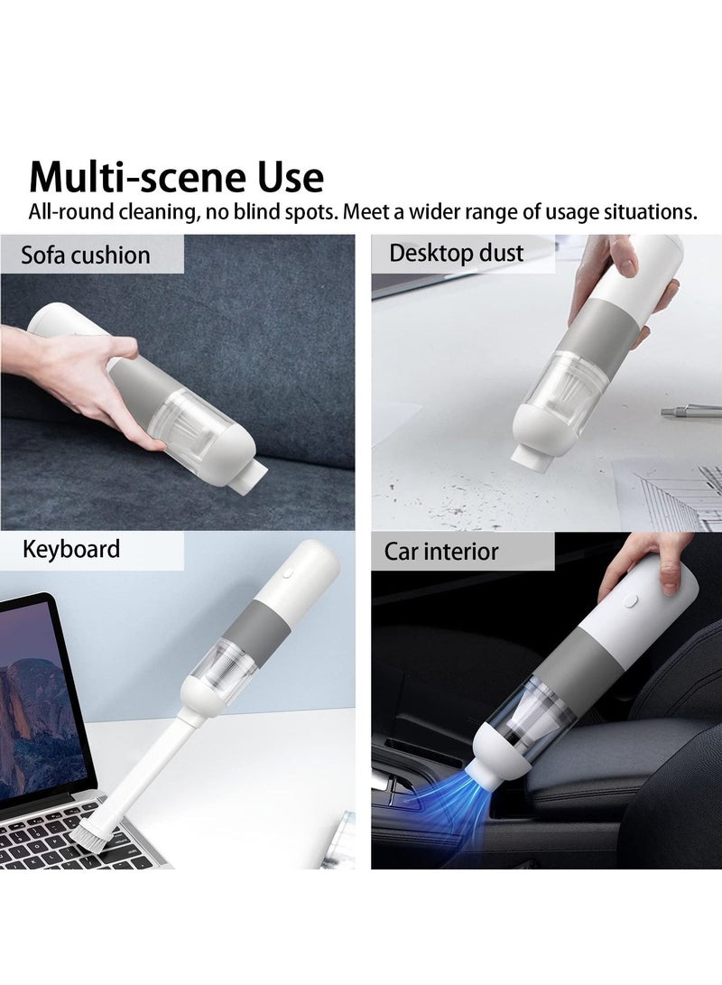 الأزرق جي دبليو Car Vacuum Cleaner 9000pa, Handheld Cordless 120W High Power Portable Small Mini Rechargeable Hand Car, Home, Kitchen - Image 5