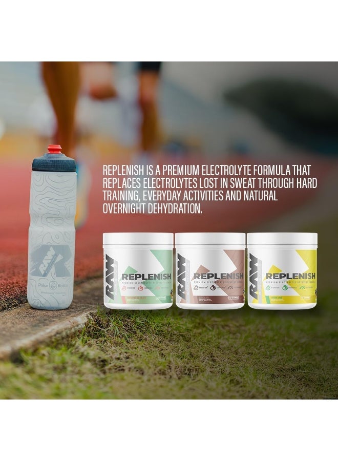 Raw RAW Replenish Box, Premium Electrolytes Powder Recovery Formula, Watermelon Mojito (20 Sticks)  - Image 2