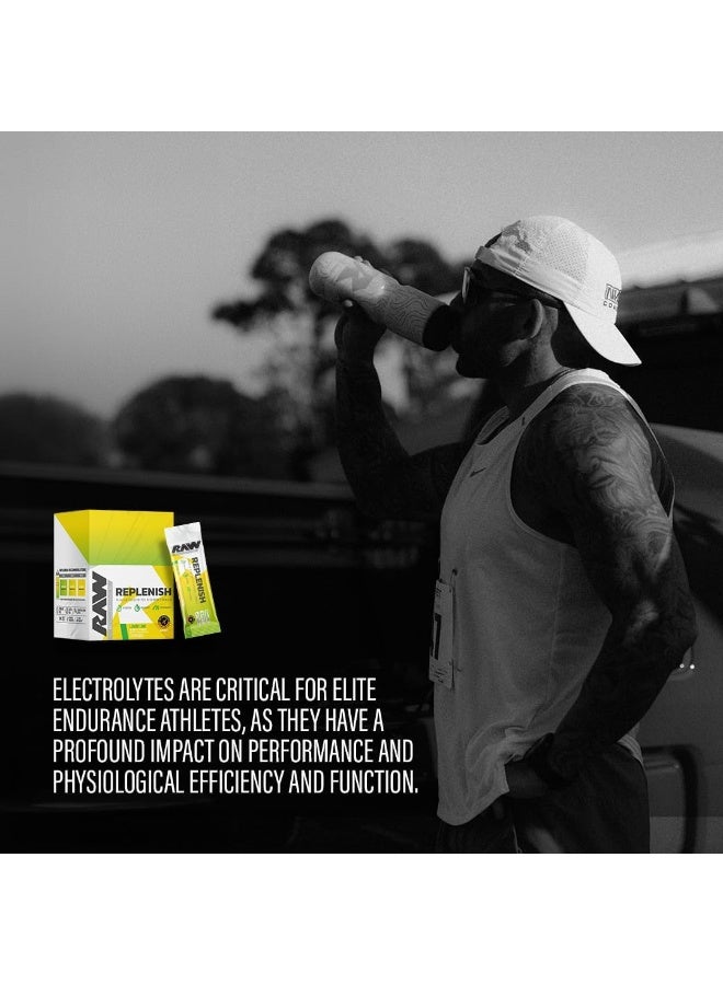 Raw RAW Replenish Box, Premium Electrolytes Powder Recovery Formula, Watermelon Mojito (20 Sticks)  - Image 4