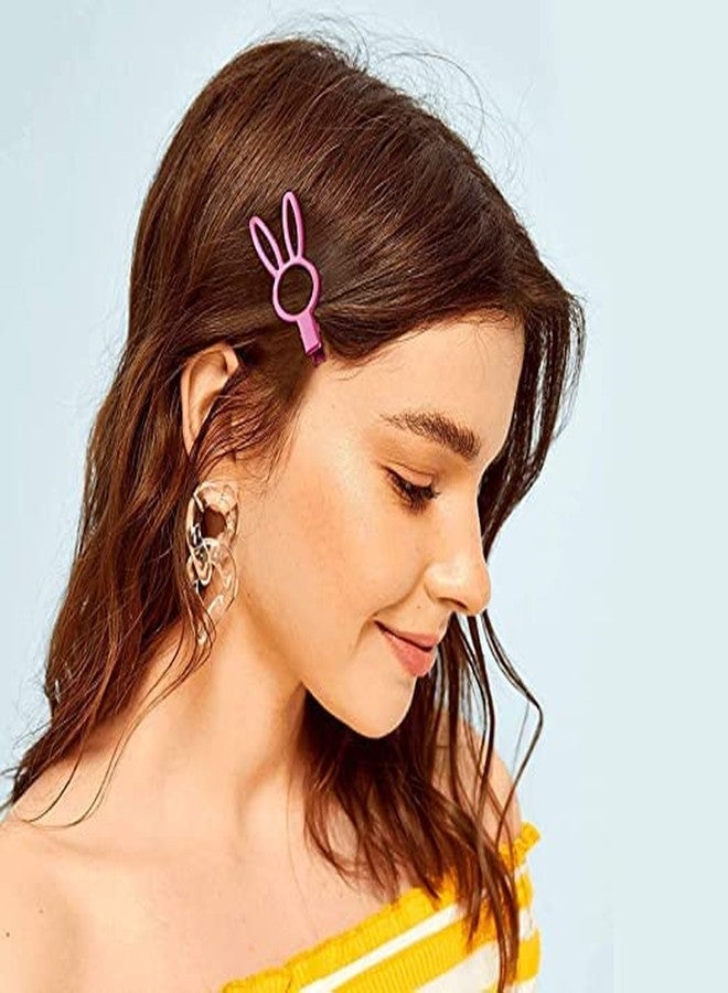 VSAKSH Multicolor Matte Plastic Hair Barrettes Alligator Hair Clips for Women and Girls Hair Accessories (Random Design/Random Color, Pack Of 4) - Image 3
