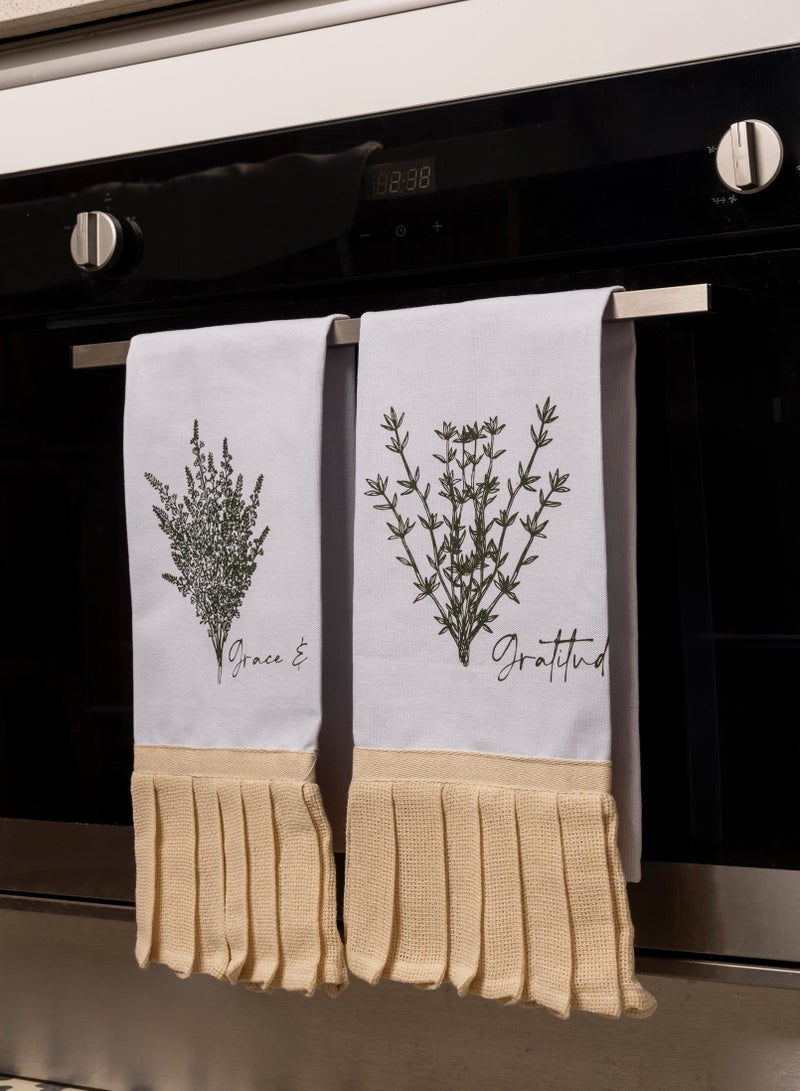 Words Co. Grace & gratitude kitchen towel set  - Image 1