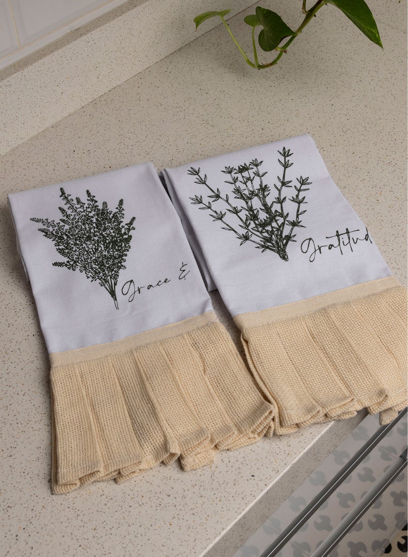 Words Co. Grace & gratitude kitchen towel set  - Image 2