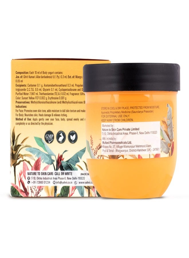 Yahvi Body Yogurt Mango For All Skin Types | 24 Hours Hydration with Mango Extracts, Get Soft, Supple & Smooth Skin | Paraben-Free, Cruelty-Free | Ultra Mango-200 Ml - Image 1