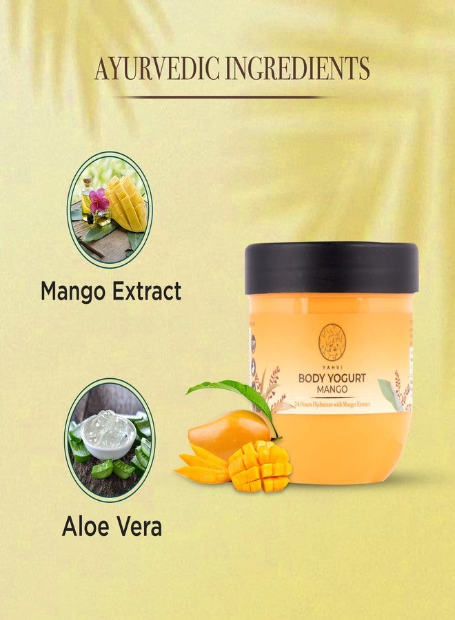 Yahvi Body Yogurt Mango For All Skin Types | 24 Hours Hydration with Mango Extracts, Get Soft, Supple & Smooth Skin | Paraben-Free, Cruelty-Free | Ultra Mango-200 Ml - Image 2