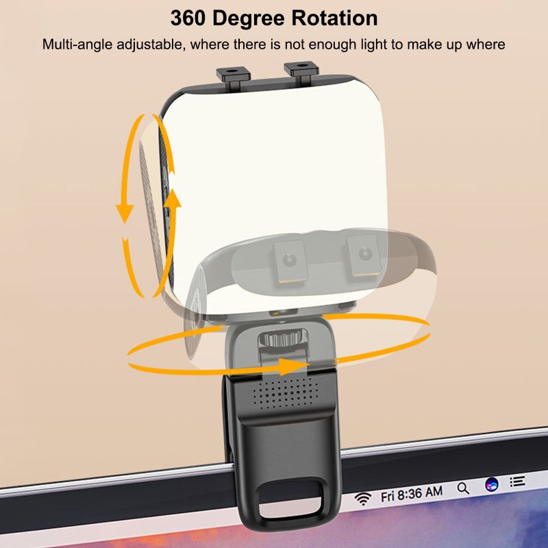 Mobile Phone Selfie Fill Light Beauty Portable Lamp USB Operated for Laptop PC Monitor Video Meeting Makeup Live Show - Image 3
