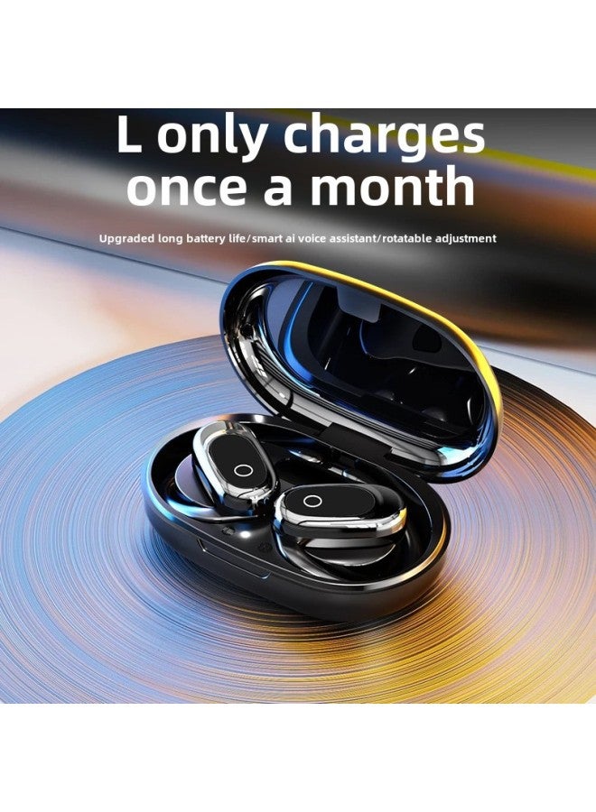 PDD Rotary Ear-Hanging Wireless Bluetooth Headset Long Endurance Noise Reduction Sports Game High Sound Quality-Color:Black-Type:Top Version [bluetooth 5.4 + Super Long Battery Life + High-definition Call]]  - Image 2