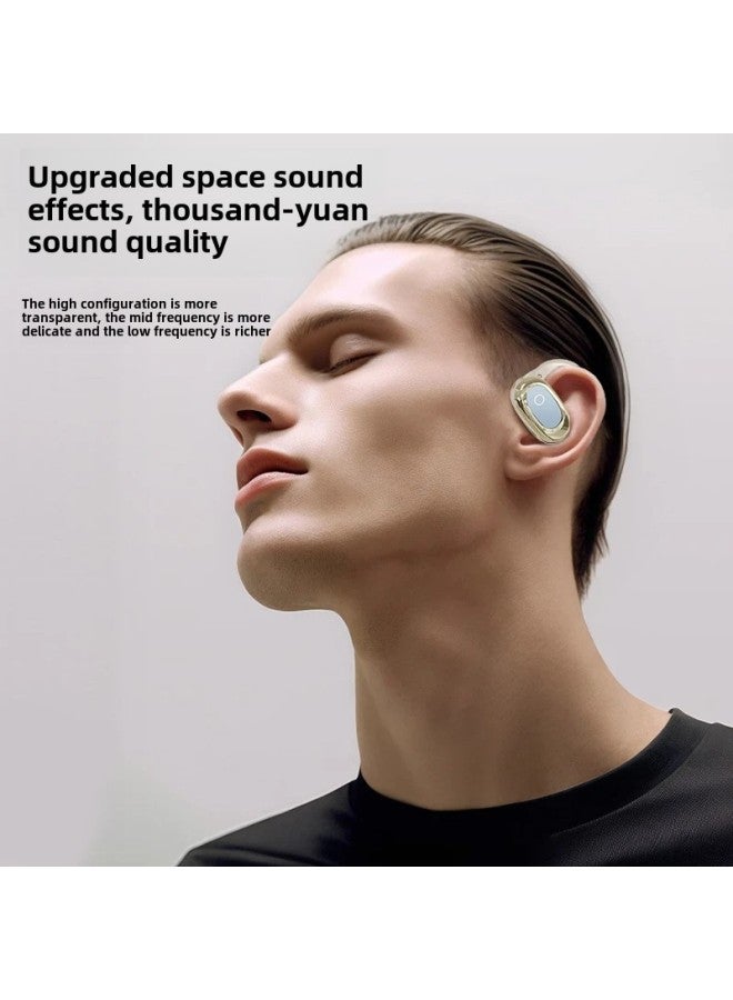 PDD Rotary Ear-Hanging Wireless Bluetooth Headset Long Endurance Noise Reduction Sports Game High Sound Quality-Color:Black-Type:Top Version [bluetooth 5.4 + Super Long Battery Life + High-definition Call]]  - Image 5