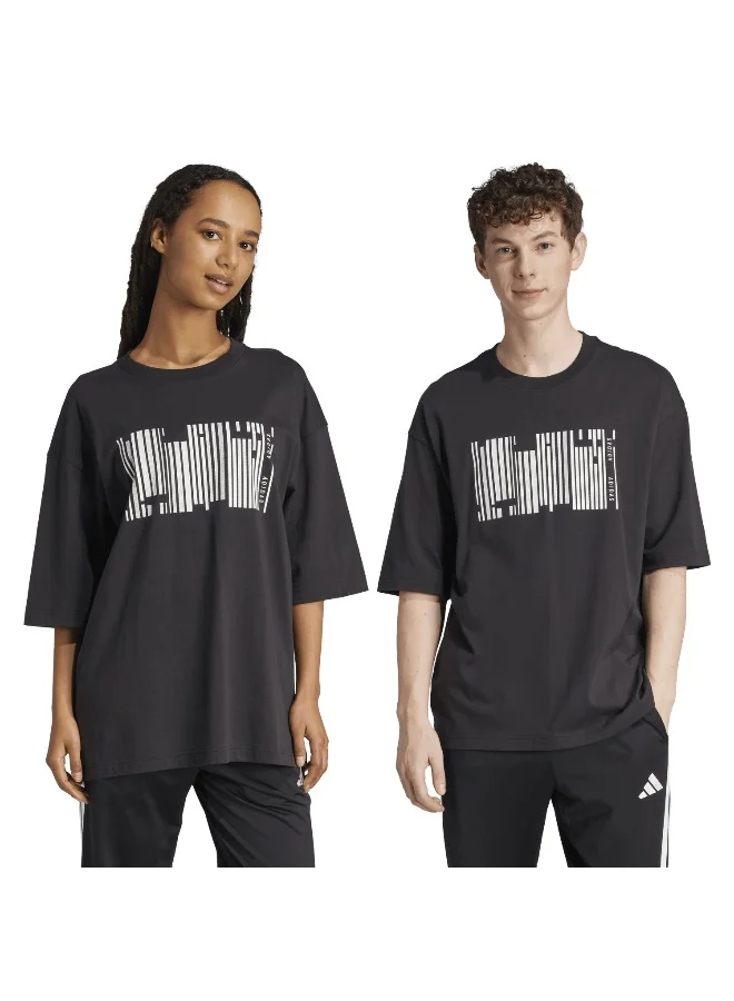 adidas Originals Adidas U Hot Gfx T Black Training T-Shirts For Unisex Xs