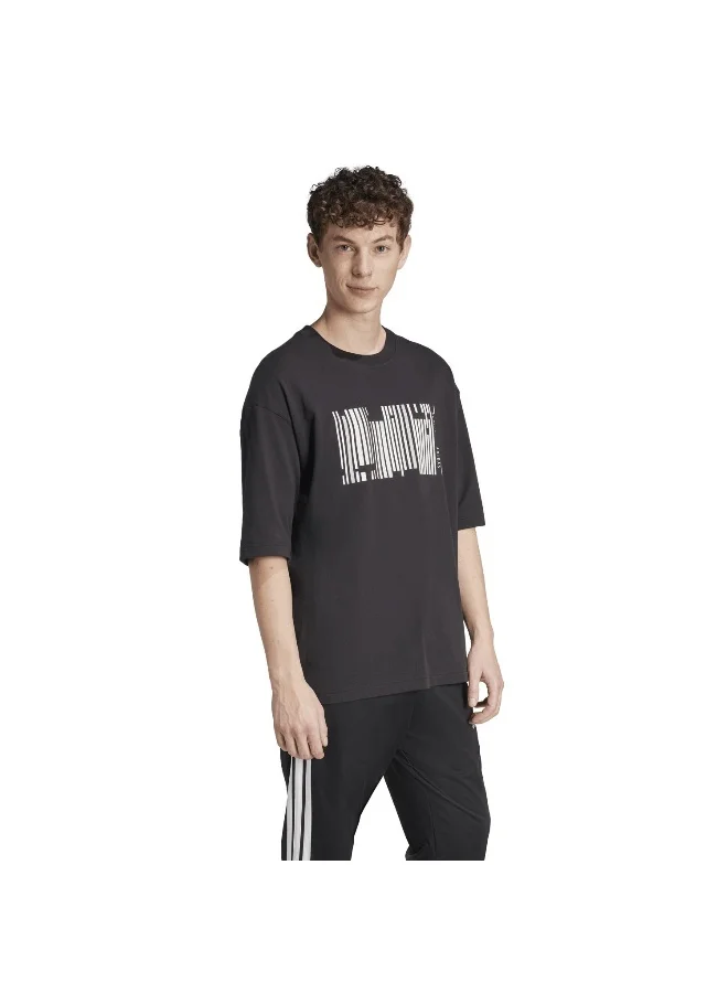 adidas Originals Adidas U Hot Gfx T Black Training T-Shirts For Unisex Xs