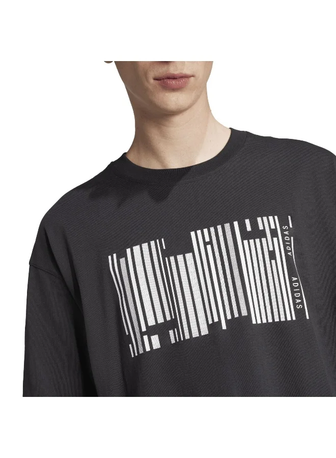 adidas Originals Adidas U Hot Gfx T Black Training T-Shirts For Unisex Xs
