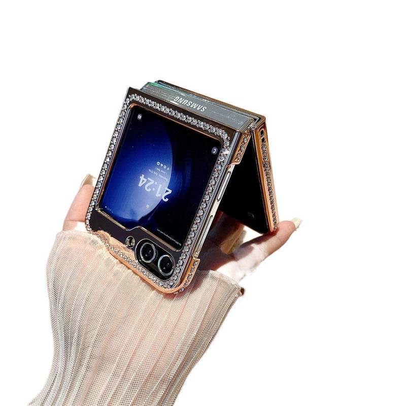 غطاء واقي | PC | مقاوم للصدمات لـ Samsung Galaxy Z Flip 5 | وردي | حماية من السقوط - Image 5