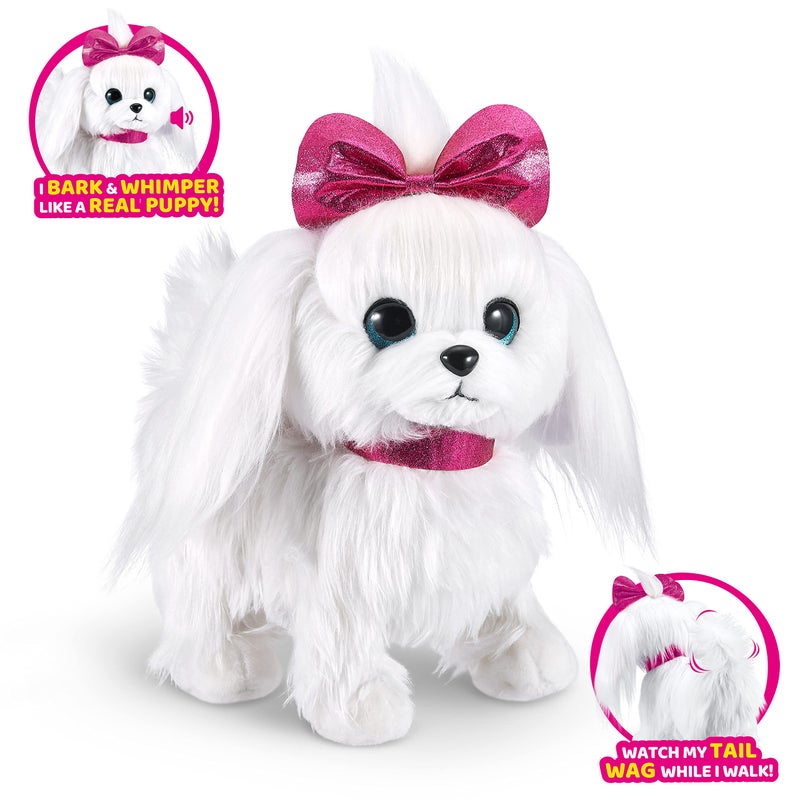 Pets Alive Lil' Paw The Walking Puppy by ZURU Interactive Dog That Walk, Waggle, and Barks, Interactive Plush Pet, Electronic Leash, Soft Toy for Kids and Girls - Image 3