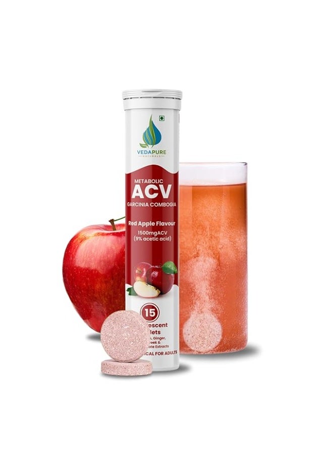 VEDAPURE Vedapure Apple Cider Vinegar Red Apple 15 Tablets  - Image 1