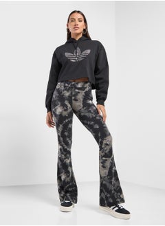adidas Originals Rhinestone Trefoil Cropped Hoodie  - Image 4