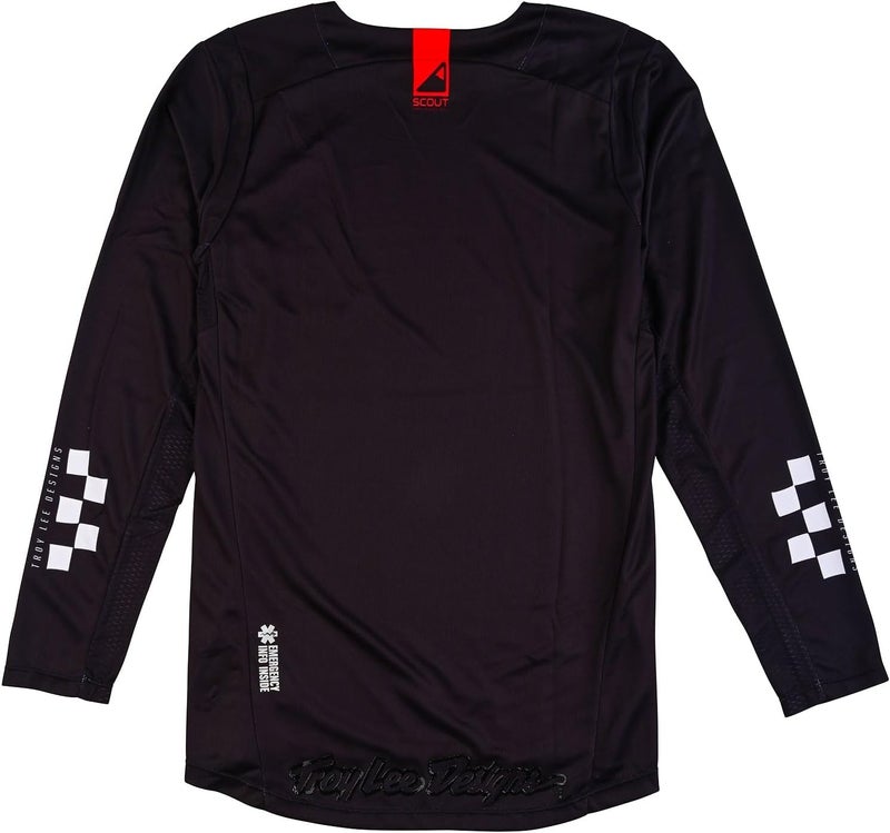 Troy Lee Designs Scout GP Enduro Jersey for Men - Black, Size Small - Image 2