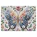 Larkipuzz Crystal Butterfly Flower Puzzles for Adults 1000 Pieces 3 D Pretty Diamond Gem Animal Jigsaw Puzzle Aesthetic Challenging Jewel Embroidery Wings Puzzle - Image 4