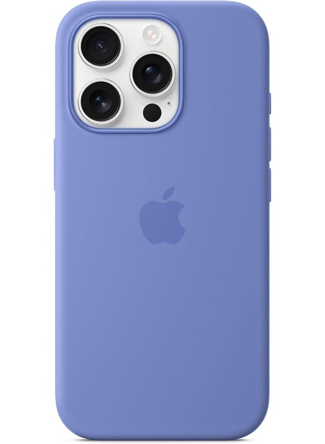 ابل  iPhone 16 Pro Silicone Case With MagSafe - Periwinkle - Image 1