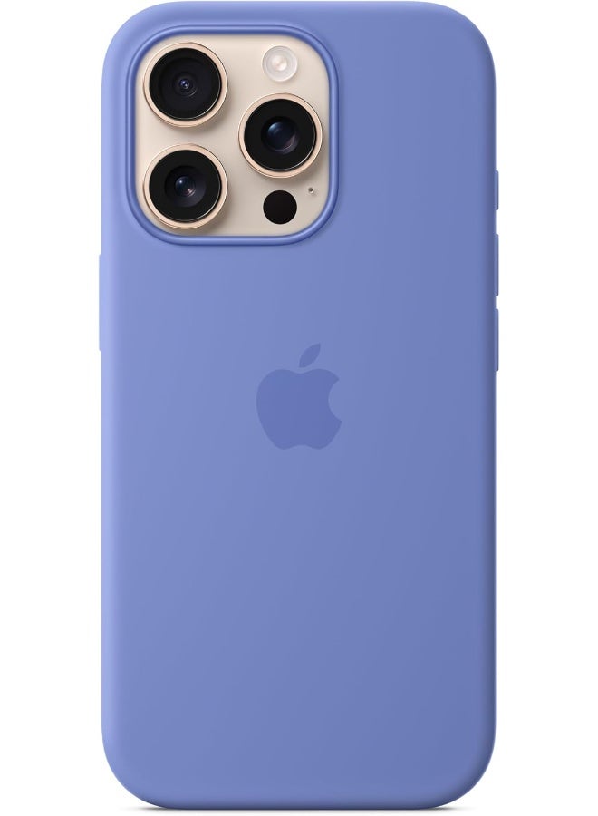 ابل  iPhone 16 Pro Silicone Case With MagSafe - Periwinkle - Image 2