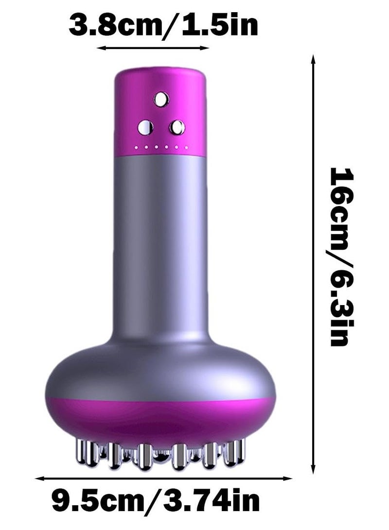 CMGTYYD Slimming Body Brush - Heating Scraping Device, Portable Skin Care Device | Electric Meridian Body Massage Brush, Multifunctional Body Slimming Brush for Cellulite Reduction, Smoother Skin（Purple）  - Image 5