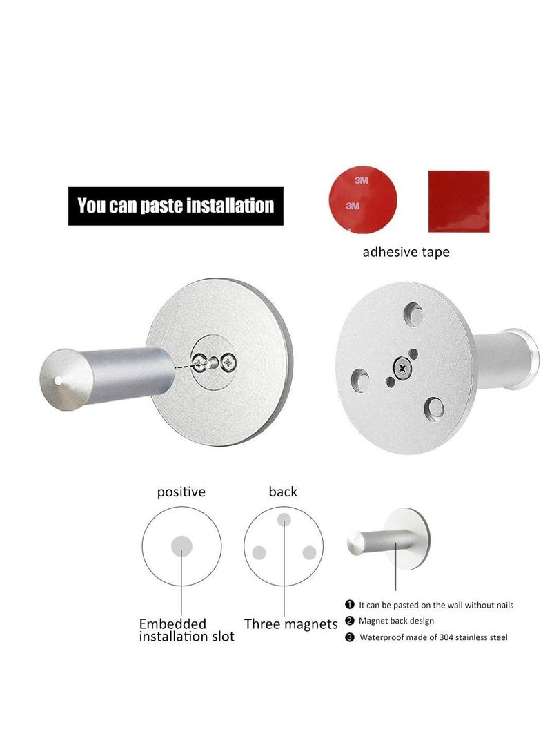 NIBEMINENT Wall Mounted Hair Dryer Holder Stand Bracket Compatible with Dyson and Nozzles Organizer for Bathroom Bedroom - Image 4