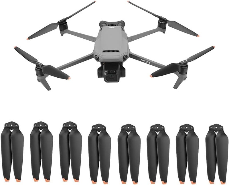 Xmipbs 8 Pieces Mavic 3 Propellers 9453F Propellers Paddle Blades Compatible with DJI Mavic 3 DJI Mavic 3 Cine Drone 4 Pair Glden - Image 1